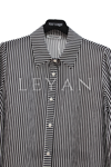 Fuat Gürşen Çizgili Desenli Tunik- LYN04453 Siyah