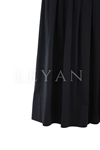 Sentez Ely Beli Lastikli Etek- LYN04479 Siyah