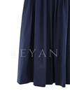 Sentez Ely Beli Lastikli Etek- LYN04479 Lacivert