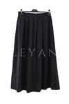 Sentez Ely Beli Lastikli Etek- LYN04479 Siyah