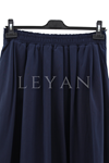 Sentez Ely Beli Lastikli Etek- LYN04479 Lacivert