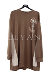 Fuat Gürşen Taş Detaylı Tunik- LYN04475 Kahve