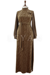 Orhan Store Kolları Detaylı Elbise- LYN04505 Olive
