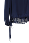 Fuat Gürşen Şifon Bluz- LYN04519 Lacivert
