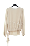 Fuat Gürşen Şifon Bluz- LYN04519 Bej