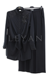 Orhan Store Güpürlü İşlemeli Takım- LYN04520 Siyah