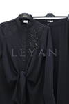 Orhan Store Güpürlü İşlemeli Takım- LYN04520 Siyah