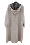 Dule Kapşonlu Trench Kap- LYN04533 Bej
