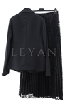 Orhan Store Güpürlü Etekli Takım- LYN04537 Siyah