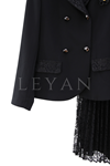 Orhan Store Güpürlü Etekli Takım- LYN04537 Siyah
