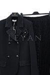 Orhan Store Güpürlü Etekli Takım- LYN04537 Siyah