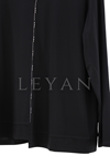 Defrina Zincir Detaylı Bluz- LYN04543 Siyah