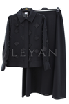 Orhan Store Püskül Detaylı Takım- LYN04547 Siyah