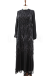 Orhan Store Elbise- LYN04581 Siyah