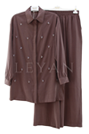 Nuss Taşlı Takım- LYN04583 Kahve