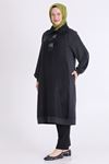 Behrem İşleme Detaylı Tunik- LYN04587 Siyah