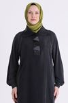Behrem İşleme Detaylı Tunik- LYN04587 Siyah