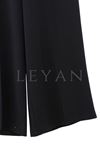 Sentez Geniş Paça Pantolon- LYN03751 Siyah