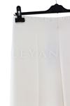 Sentez Geniş Paça Pantolon- LYN03751 Ekru