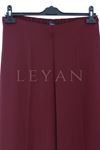 Sentez Geniş Paça Pantolon- LYN03751 Bordo