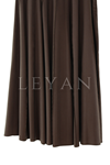 Sentez Parçalı Etek- LYN04603 Kahve