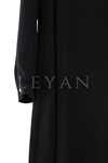 Müsemma Leylak Elbise-LYN04630 Siyah