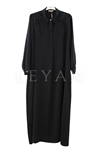 Müsemma Leylak Elbise-LYN04630 Siyah