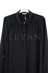 Müsemma Leylak Elbise-LYN04630 Siyah