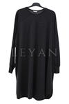 Dule Taşlı Bambu Tunik-LYN04634 Siyah