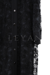 Dule Dantelli Elbise Takım-LYN04637 Siyah