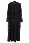 Dule Dantelli Elbise Takım-LYN04637 Siyah