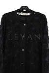 Dule Dantelli Elbise Takım-LYN04637 Siyah