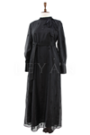 Orhan Store İşlemeli Elbise- LYN04647 Siyah