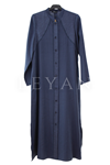Micca Yakma Desenli Ferace-LYN04649 Lacivert