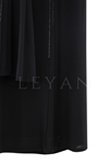 Defrina Taşlı Etekli Takım- LYN04653 Siyah