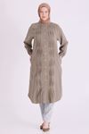 Behrem Boncuk İşlemeli Tunik-LYN04664 Haki