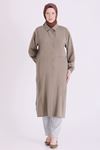 Behrem İşlemeli Tunik- LYN04668 Haki