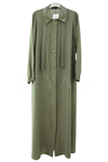 Micca Fermuarlı Ferace- LYN04671 Haki