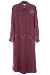 Armine Trend İşleme Detaylı Tunik-LYN04672 Vişne