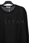 Defrina Taşlı Bluz-LYN04675 Siyah