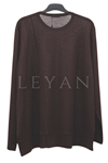 Defrina Taşlı Bluz-LYN04675 Kahve