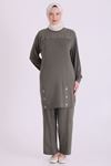 Behrem Çıtçıt Detaylı Takım-LYN04676 Yeşil