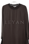 Defrina Basic Qupra Elbise-LYN04681 Kahve