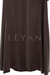 Defrina Basic Qupra Elbise-LYN04681 Kahve