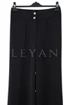 Sentez Arkası Lastikli Pantolon-LYN04694 Siyah