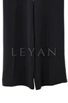 Sentez Arkası Lastikli Pantolon-LYN04694 Siyah