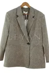 Levidor Taşlı Blazer Ceket-LYN04696 Yeşil