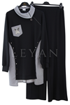 Orhan Store Gömlek Detaylı Takım-LYN04700 Siyah