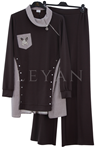 Orhan Store Gömlek Detaylı Takım-LYN04700 Kahve