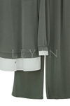Orhan Store Gömlek Detaylı Takım-LYN04719 Haki